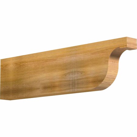 Ekena Millwork Del Monte Rough Sawn Rafter Tail, Western Red Cedar, 4"W x 12"H x 48"L RFT04X12X48DEL00RWR